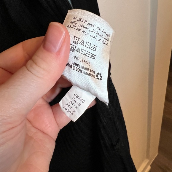 INC International Concepts Black Ribbed Long Duster Cardigan Size S - Picture 4 of 4